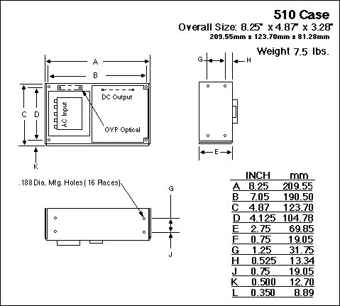 Case 510 Mechanical Drawing