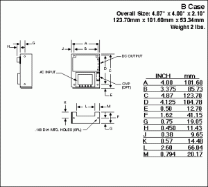 B Case Mechanical Drawing