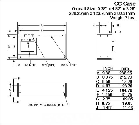 CC Case Mechanical Drawing