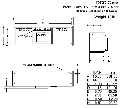 DCC Case Mechanical Drawing